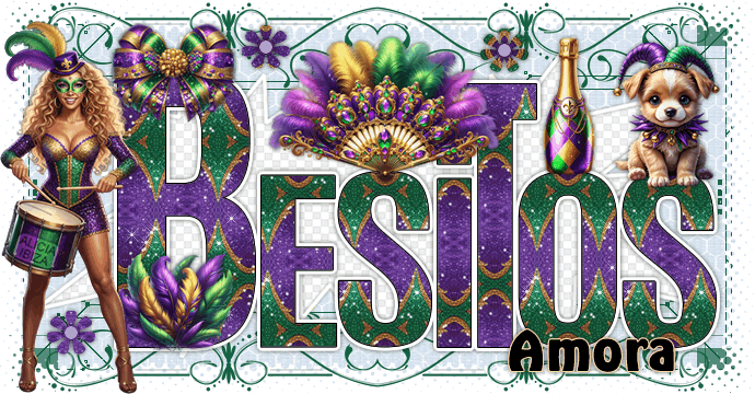 Besos Carnival Feathers amora