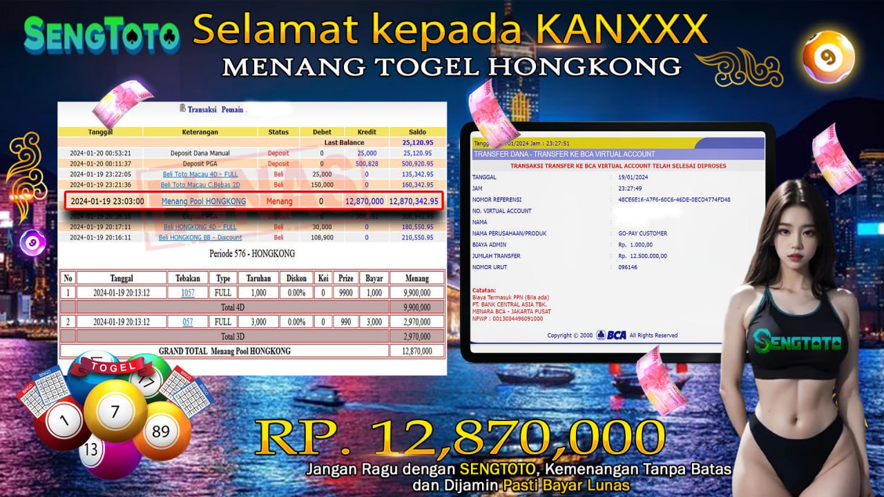 BUKTI PEMBAYARAN TOGEL HONGKONG