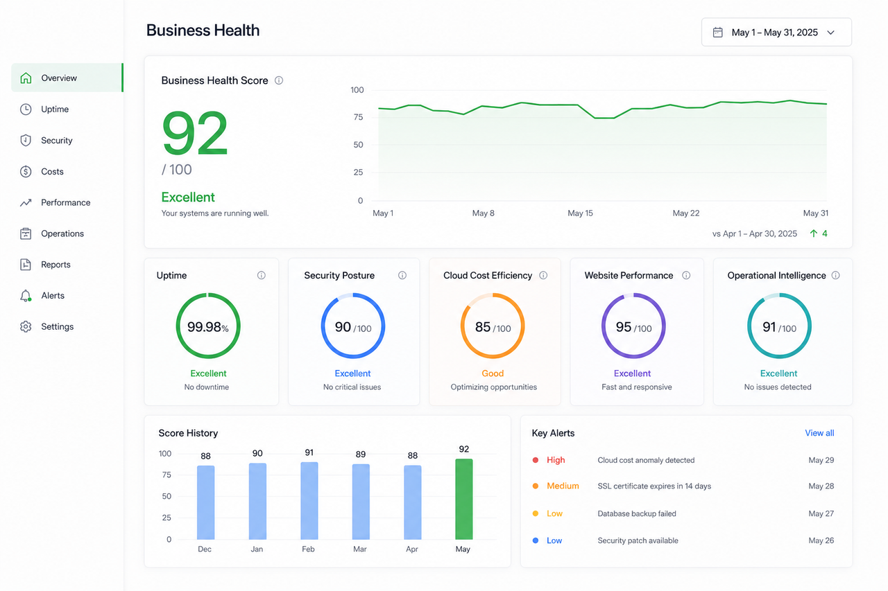 Business Health Score Statistics