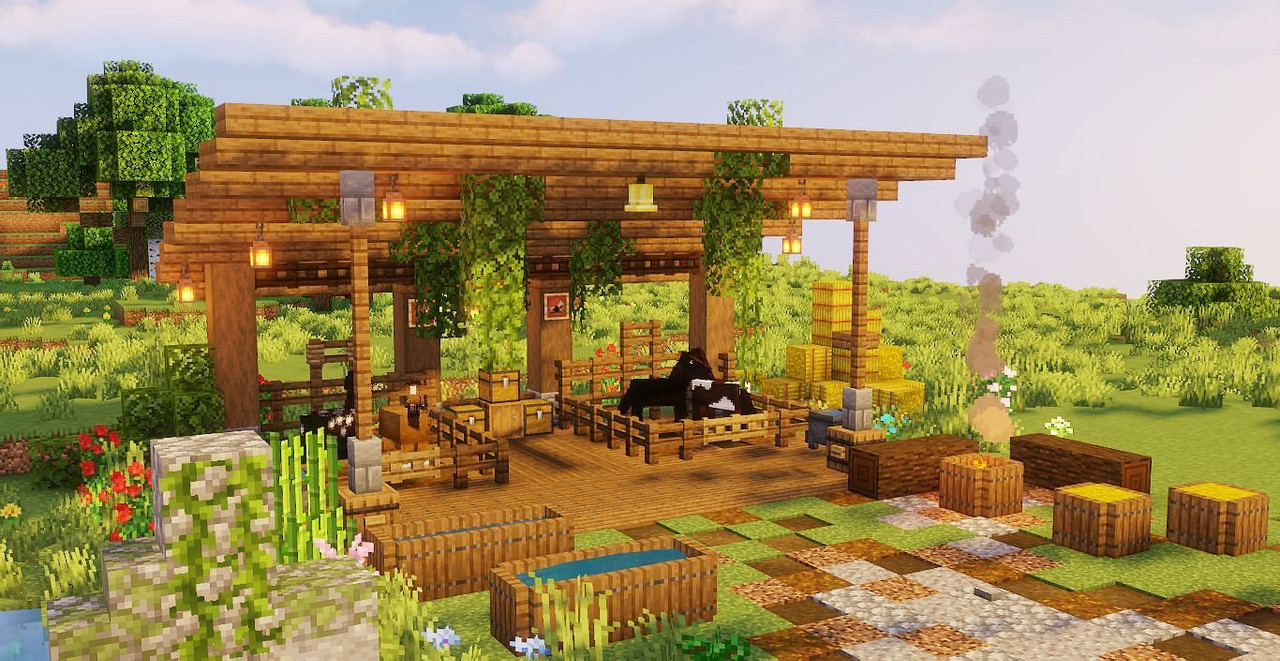 Top 5 Minecraft horse stable designs Top 5 Minecraft horse stable designs