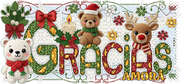 Gracias Christmas Crochet amora