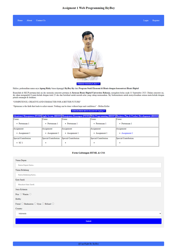 Assigment 1 BD207 - IkyBoy