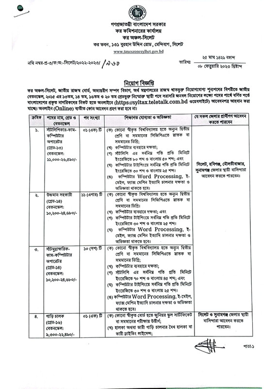Taxes-Zone-Sylhet-Job-Circular-2023-PDF-1