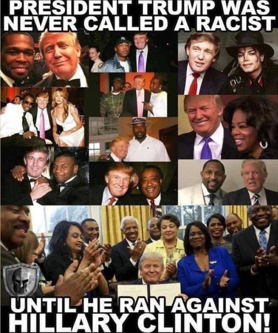 President Trump was never called a racist