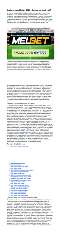 Code promo gratuit Melbet WAP200 Pari sports 200