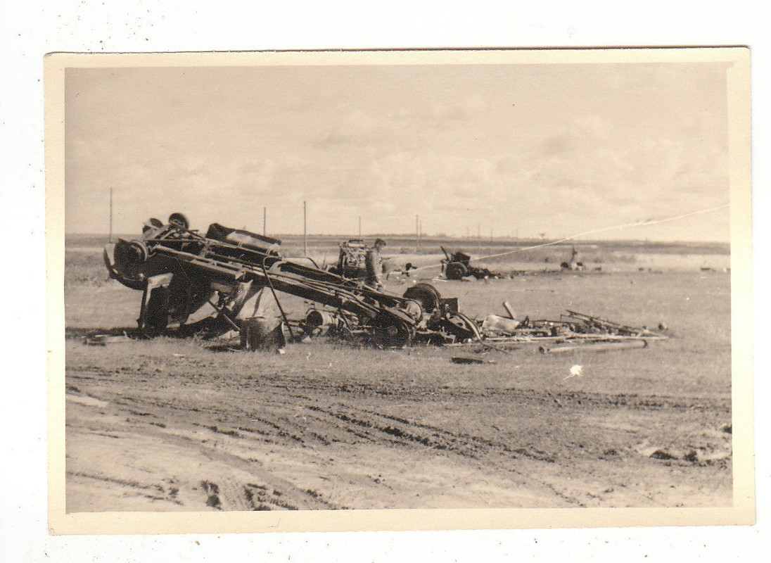 Original Foto vom Kriegsschauplatz zerstörtes kr