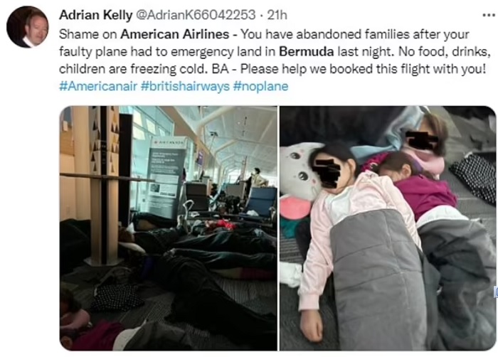 Penumpang dalam sebuah penerbangan American Airlines ditelantarkan di bandara selama 20 jam, Selasa (30/8/2022).