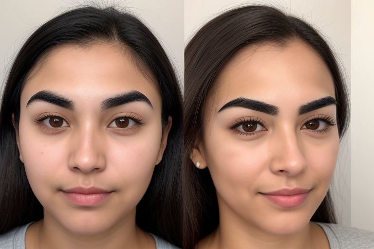 Eyebrow Threading Before and After