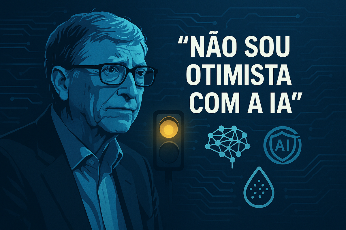 Bill Gates Desembarca o Freio de Mão: "Não Sou Otimista com a IA" – E Se o Bilionário Estiver Certo, Estamos Ferrados?