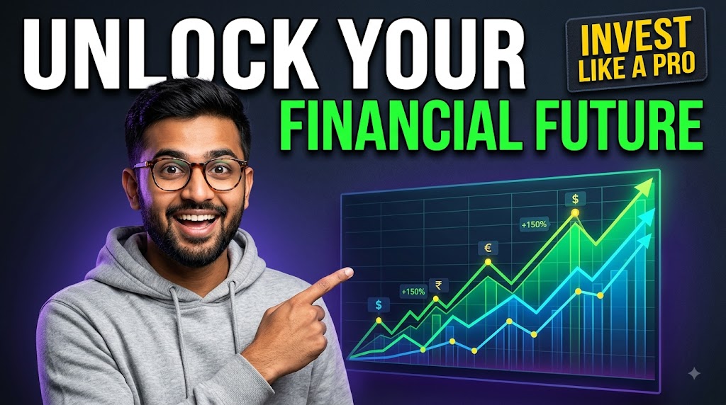 AI-generated example result for the youtube-thumbnail prompt: Finance & Money YouTube Thumbnail AI Prompt #17 – Single-Scene Composition