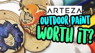 Painting Bees with Acrylic - On Sliced Wood