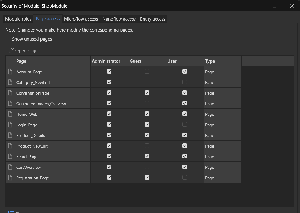 Access Rules Example
