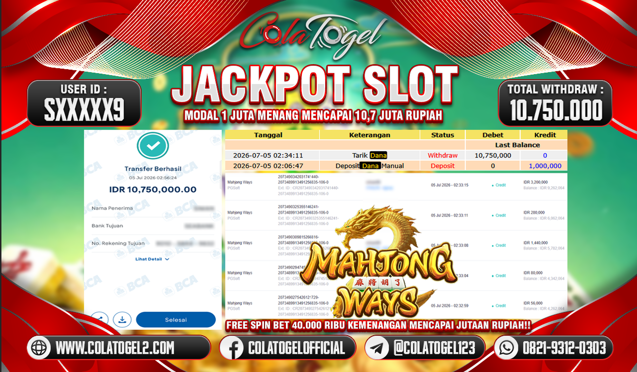 JACKPOT SLOT GACOR!!