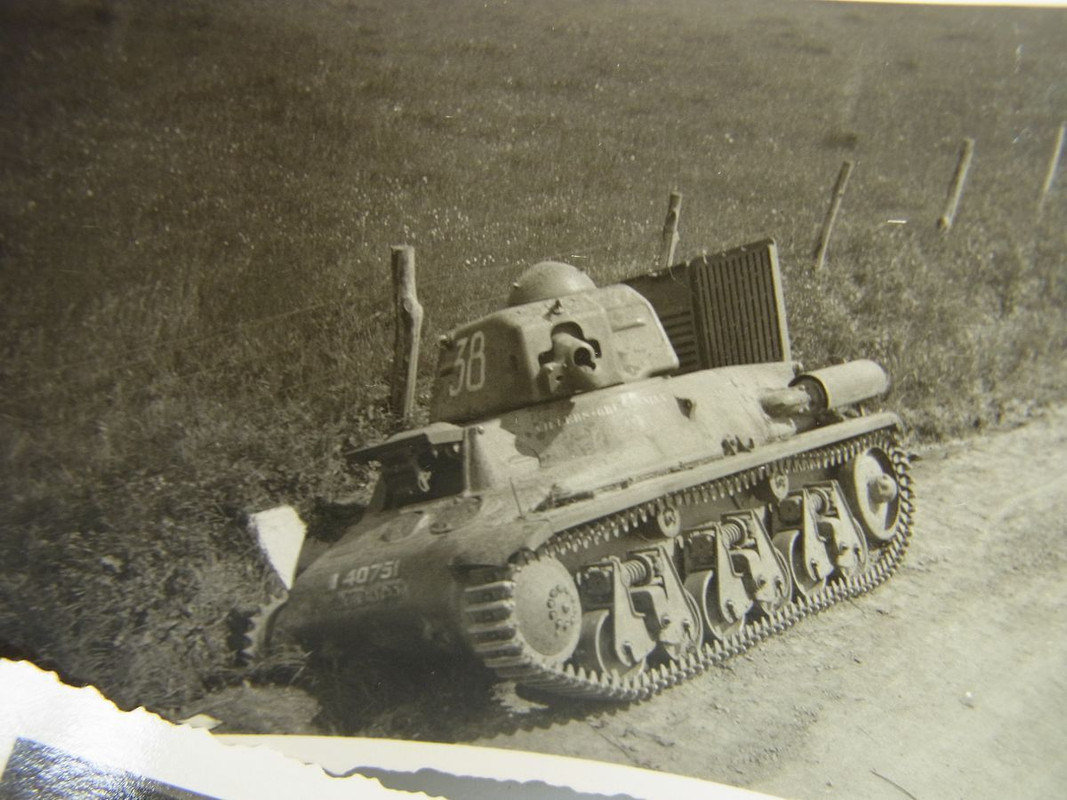 Nachlaß Fotos Polen Frankreich Panzer Tank Gräbe