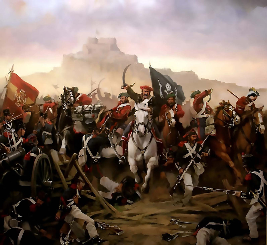 Carlismo,Morella.Carga Del General Cabrera