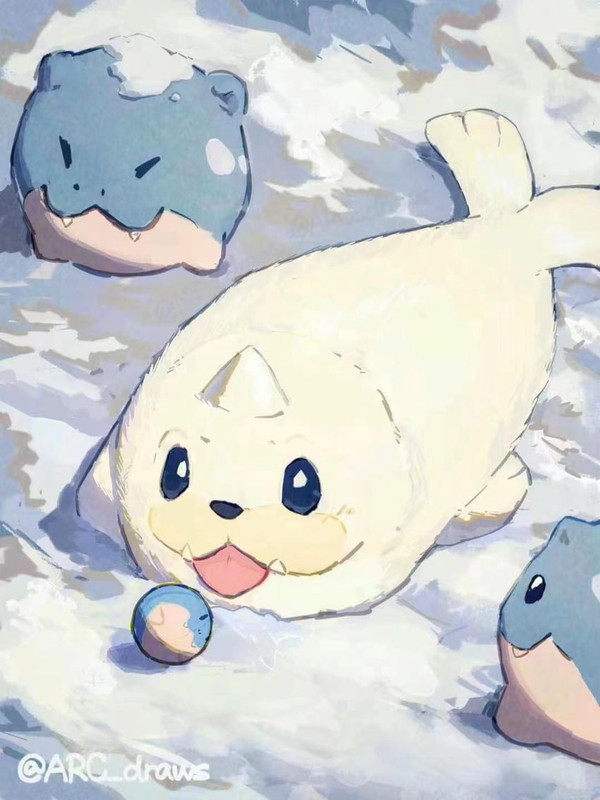 spheal-and-seel-pokemon-drawn-by-arc-dra