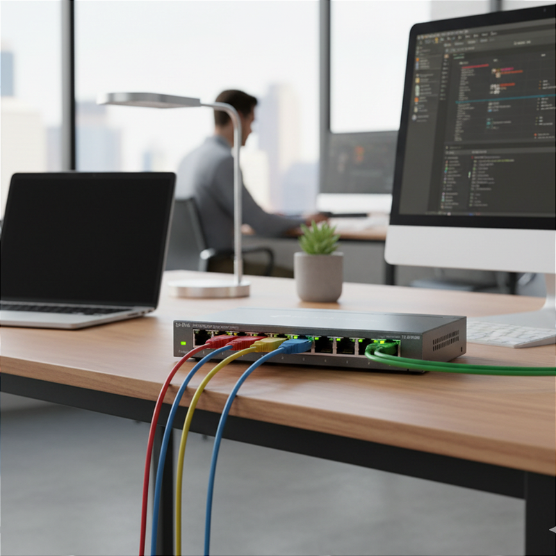 Switch 8 Portas Tp-Link Tl-Sg108E Easy Smart Gigabit