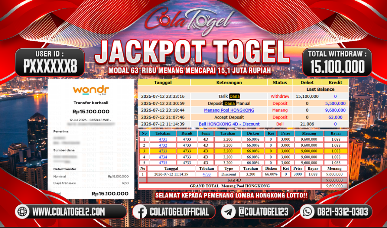 JACKPOT HONGKONG LOTTO!!