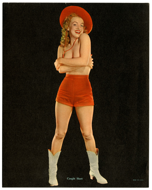 1950's lithographic pin up Marilyn Monroe Caught
