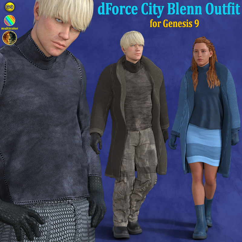 dForce City Blenn Outfit for G9