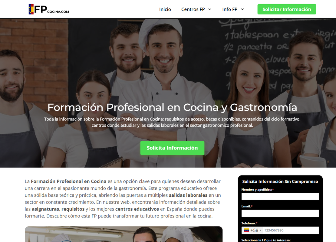 técnico en cocina