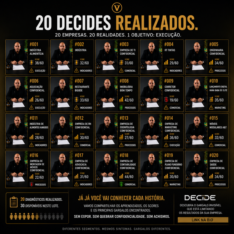 20 DECIDEs realizados