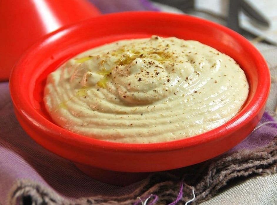 Tapa de hummus