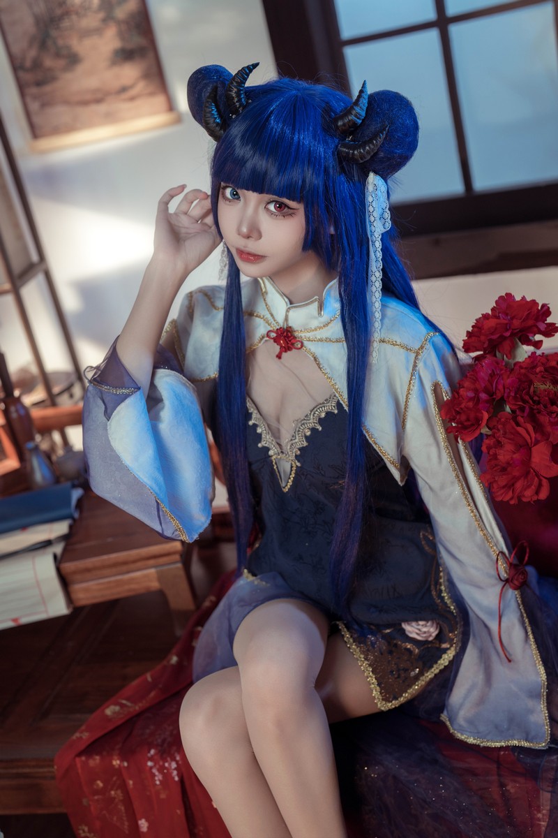 艾西Aiwest 伊吹新年旗袍Cosplay写真图集 新年主题高清图集 35P (396.8M)插图1