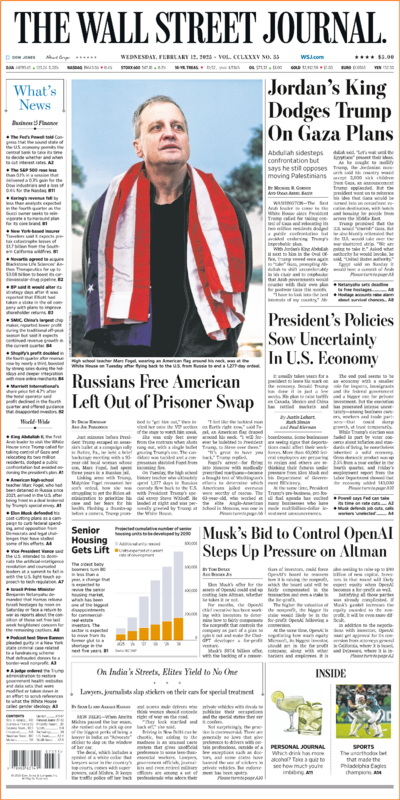 The Wall Street Journal February 12.2025