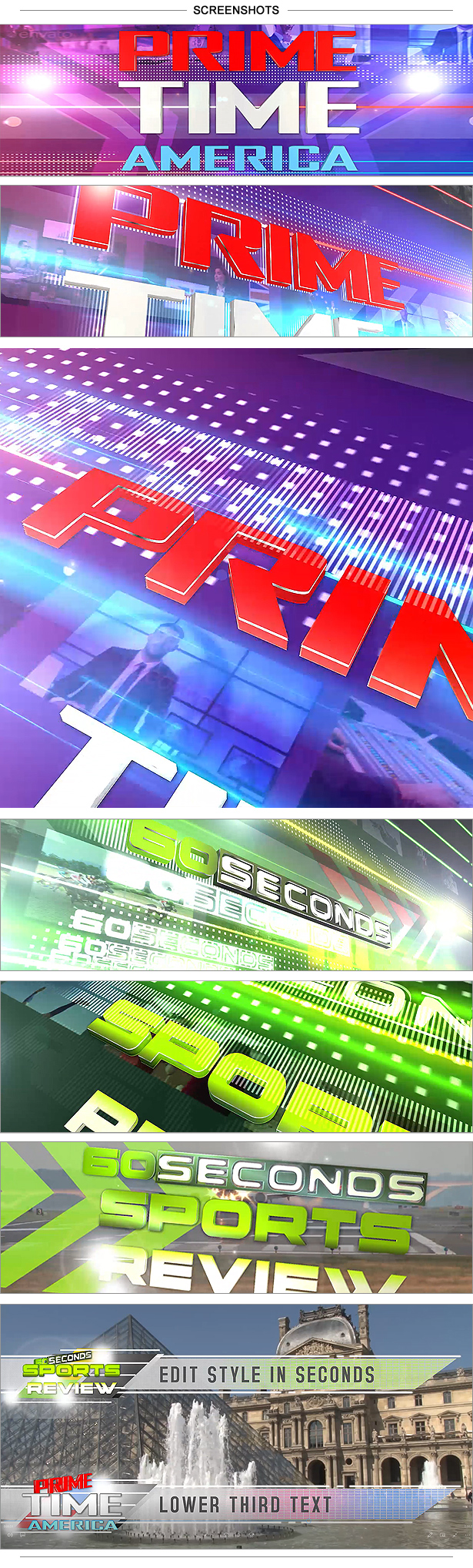 Prime Show Title - Broadcast Pack - 3