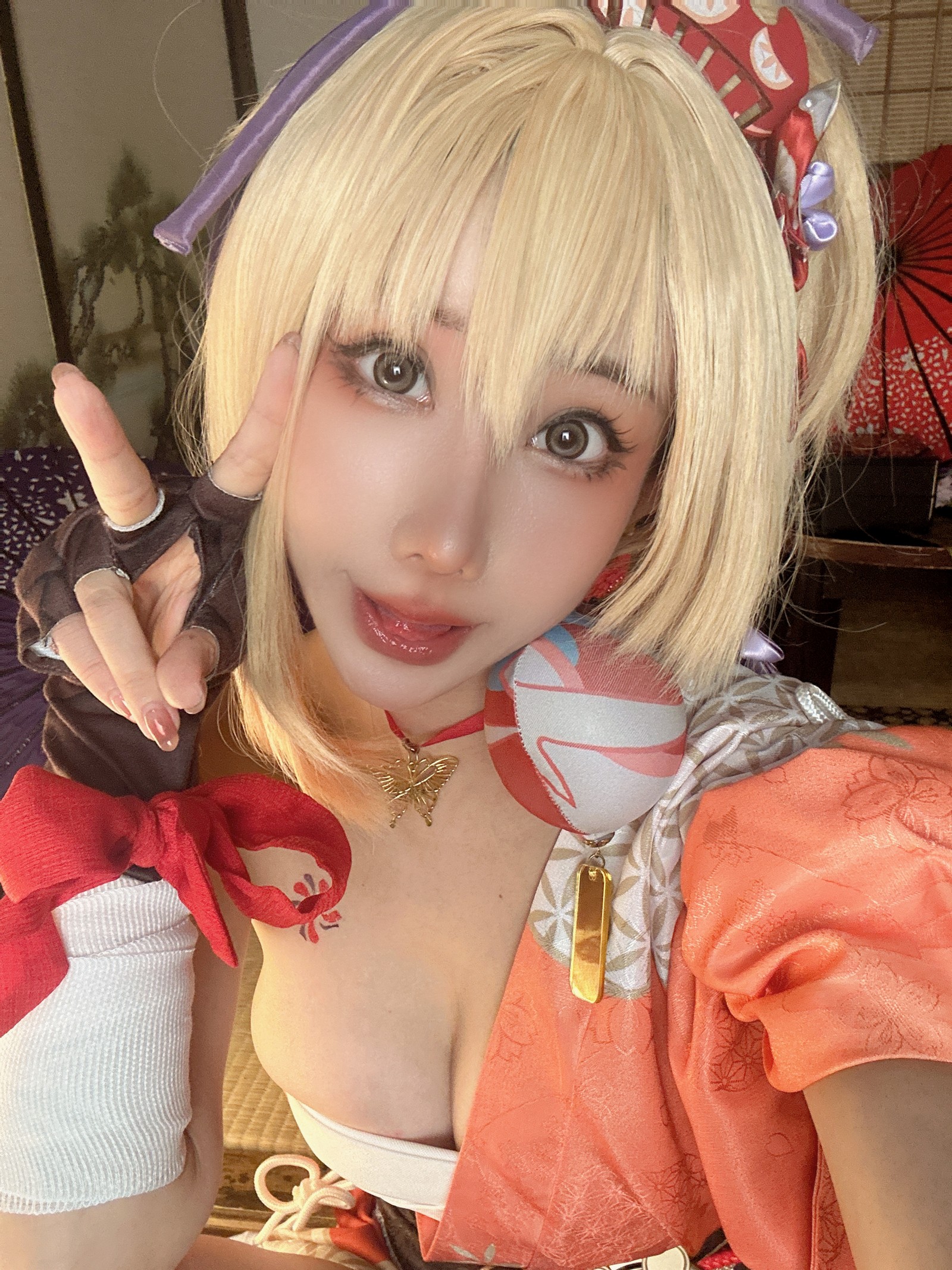 楊衣 Yangyi – Yoimiya 宵宫 Cosplay 写真视频（38P+1V-202MB）原神角色插图4