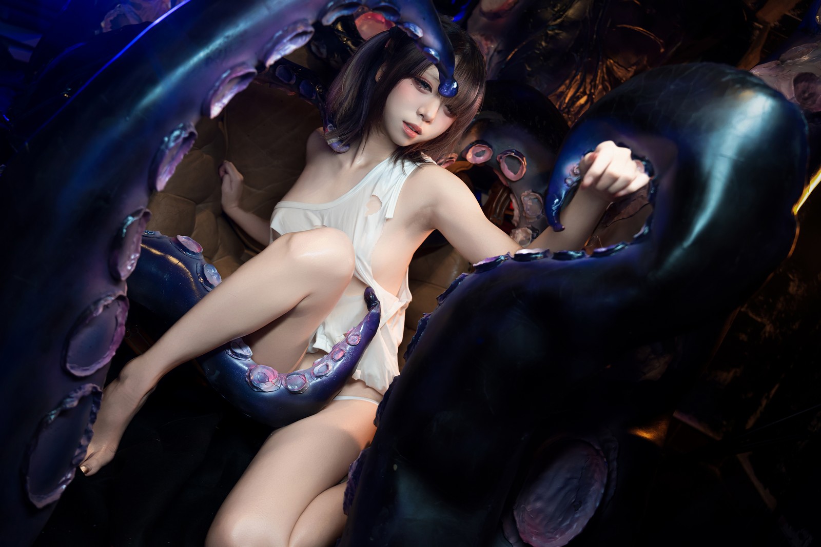 纸悦Etsu_ko《破洞背心触手酱》创意 Cosplay 套图｜高质量写真[86P-695M]插图2