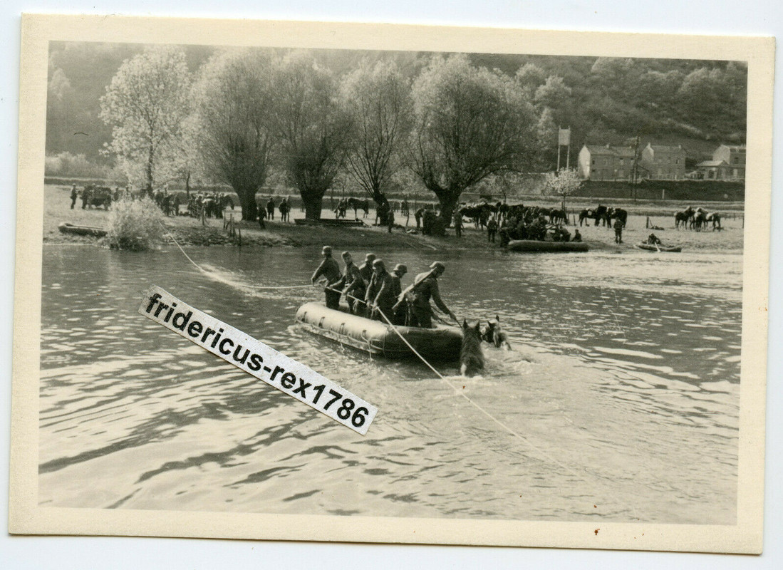 Belgien 1940 Übergang bei Poulseur Vormarsch HKL Flussüberquerung