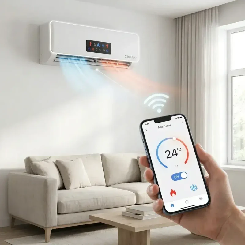 Control ClimFlow from the smart home app over Wi-Fi
