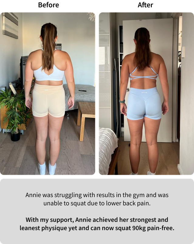 Annie before and after