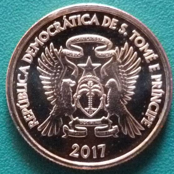 20 Céntimos Dobra. Santo Tomé y Príncipe (2017) STP-20-C-ntimos-Dobra-2017-anv