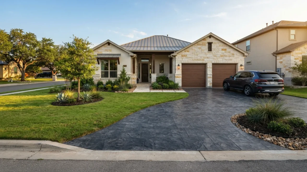 Concrete driveway cost San Antonio
