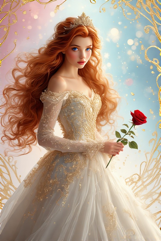 A-beautiful-Disney-style-princ