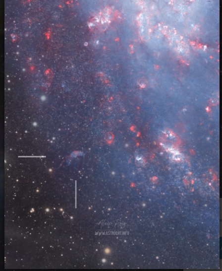 nebulosa Roig1 Prades Sky en M33 recientemente descubierta por Aleix Roig - Astroprades