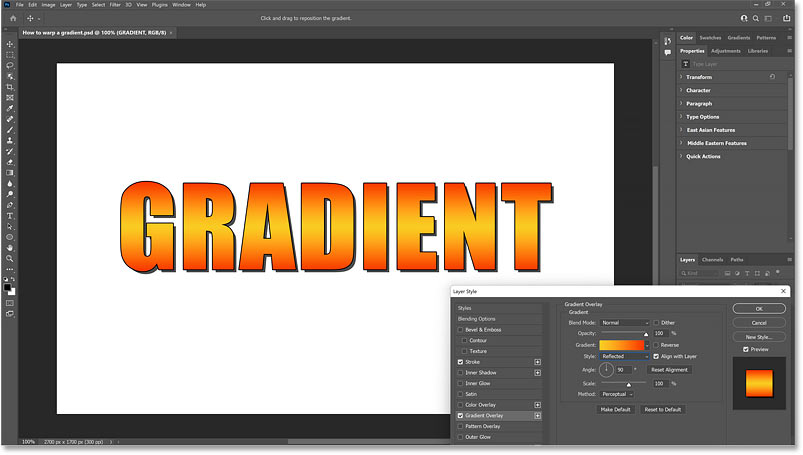 reflected-gradient-in-text