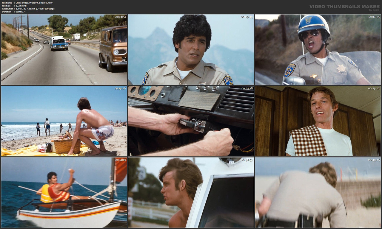 CHiPs S03E03 Valley Go Home!.mkv
