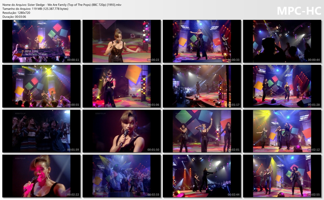 Sister Sledge - We Are Family (Top of The Pops) (BBC 720p) [21.01.1993]