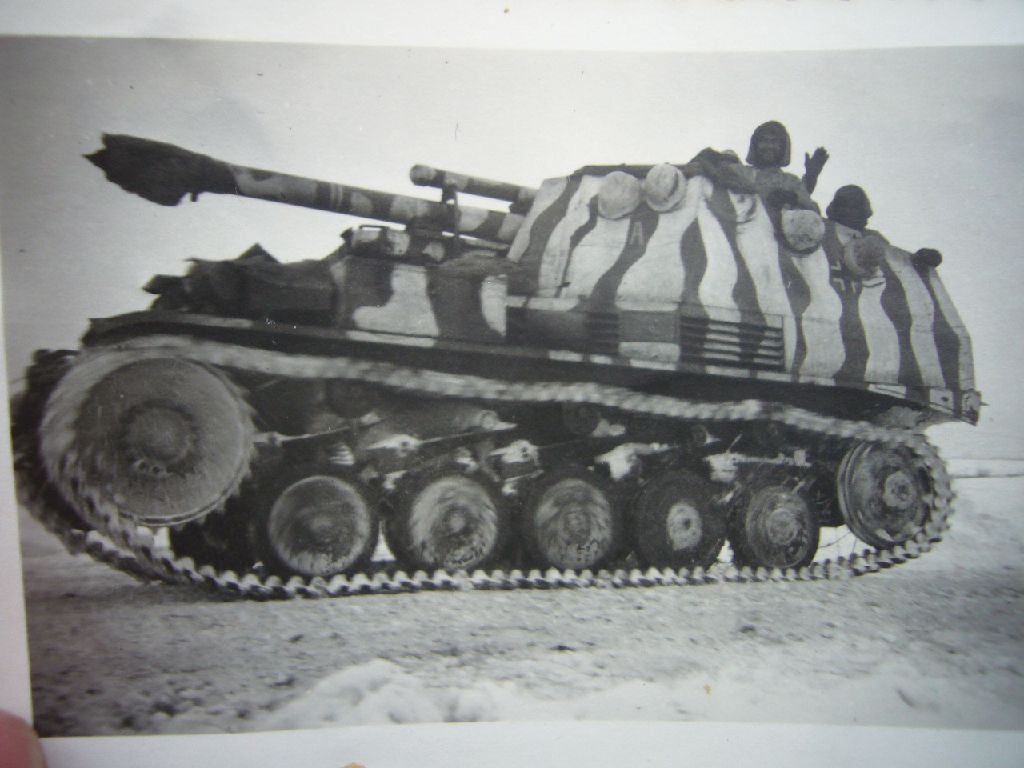 Foto Wehrmacht - seltener Panzerjäger WESPE Humm