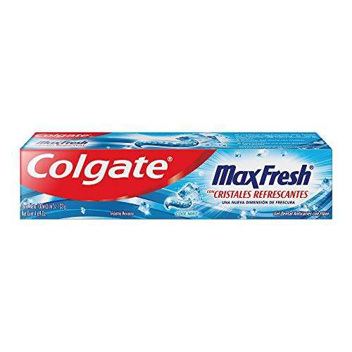 Amazon: Colgate Pasta Dental Aliento Fresco, Max Fresh Con Cristales Refrescantes 
