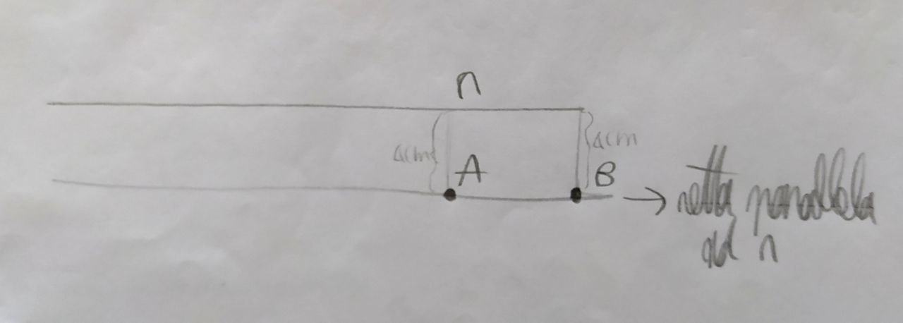 esercizio geometria retta e punti