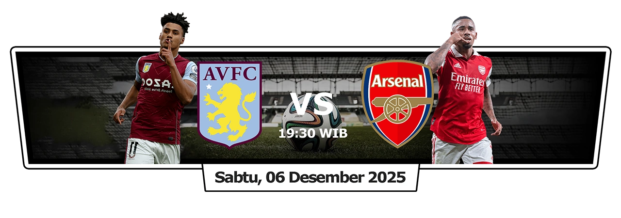 Playkami Prediksi Arsenal Tantang Rekor Fantastis Aston Villa di Villa Park