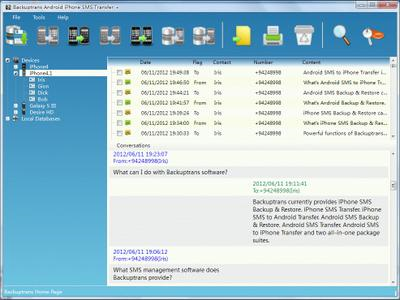 Backuptrans Android iPhone SMS Transfer Plus 2.14.33