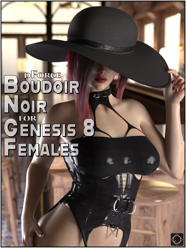 dForce Boudoir Noir for Genesis 8 Females