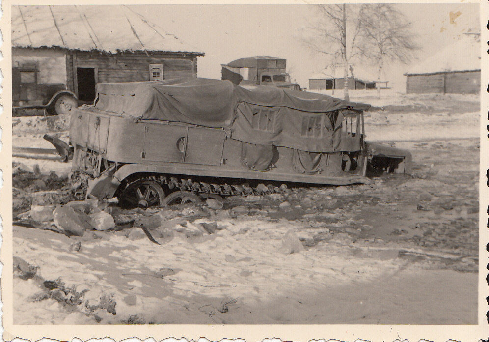 Wehrmacht Rußland schwere Halbkette Zugmaschine 
