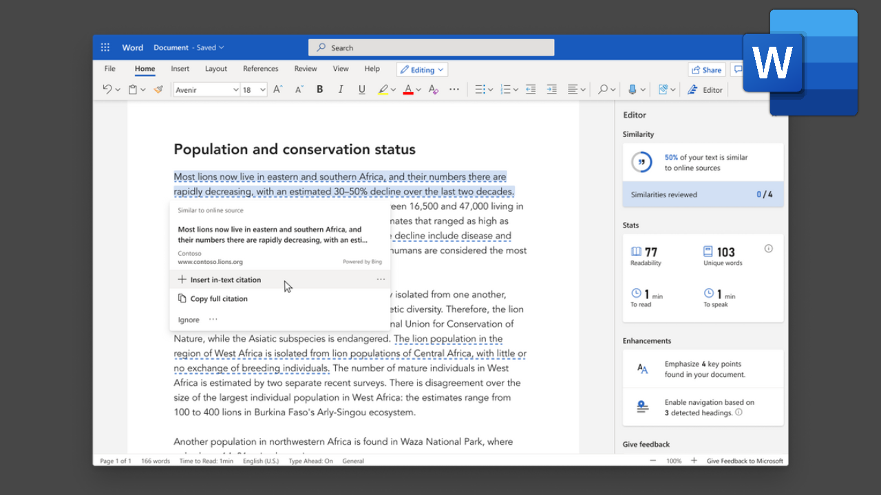 Microsoft Word implementa un detector de plagio Microsoft Word implementa un detector de plagio